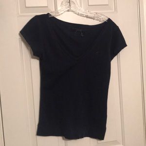 Blue v-neck shirt size small